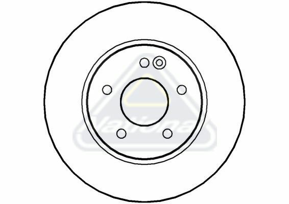 OPTIMAL ÖN FREN DİSKİ. W203-208-209. C180-200 ... (A2034210312)