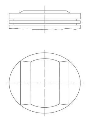 MAHLE Piston 111 M 202-210 E200 / C200 89,90 MM (A1110304318)