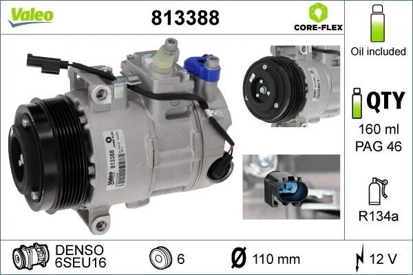 VALEO KLİMA KOMPRESÖRÜ W204 (813388)