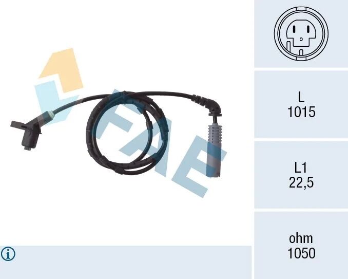 FAE ABS SENSÖRÜ ARKA E46 (34521164652)