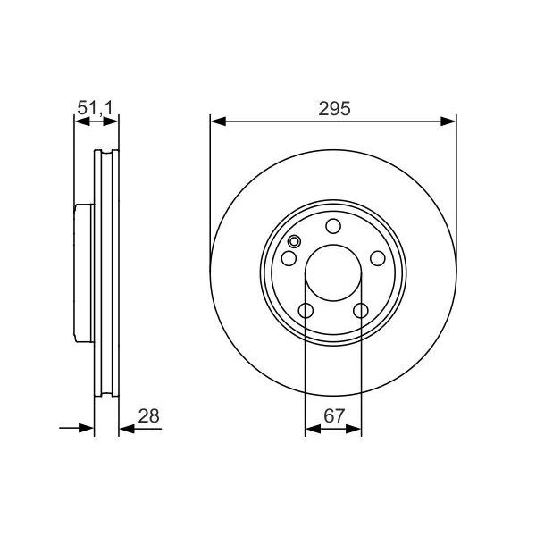 BOSCH FREN DİSKİ  176/246 ÖN (A2464210112)