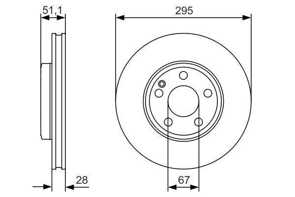 BOSCH FREN DİSKİ  176/246 ÖN (A2464210112)