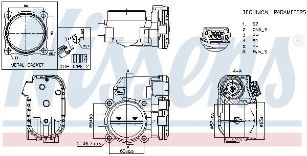 NISSENS GAZ KELEBEĞİ M271 (A1110980050)