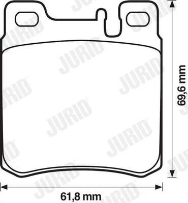 JURID FREN BALATASI 124/140/203/210 ARKA  AMG (A0034204820)