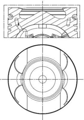 MAHLE PİSTON M651 83.00mm (A6510303317)