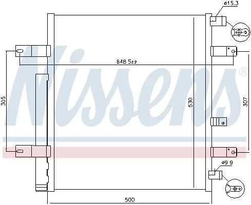 NISSENS KLİMA RADYATÖRÜ ATEGO (A9705000154)