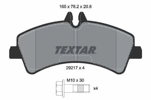 TEXTAR ARKA FREN BALATASI. W906. SPRINTER-CRAFTER. [WVA29217] (2921702)