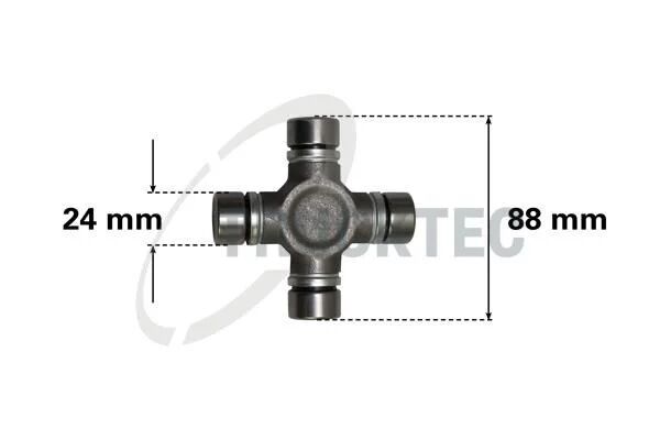 TRUCKTEC ŞAFT MAFSALI  SPR 906/639  646/651   24 X 88 MM > U 059 (A6394100131)