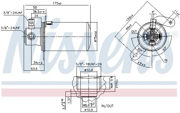 NISSENS KLİMA TÜPÜ W202 (A2028300283)