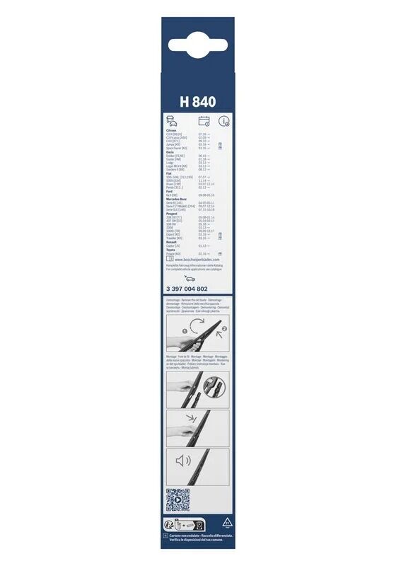BOSCH SİLECEK 28 CM 204 SW/245/246/MINI/ASTRA G  ARKA (A2048200345)