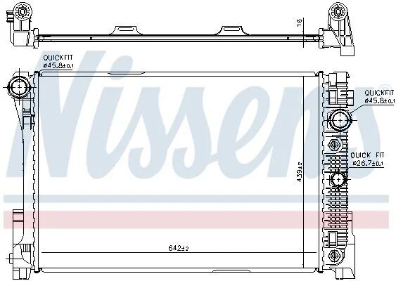 NISSENS RADYATÖR 204/212 (A2045000203)