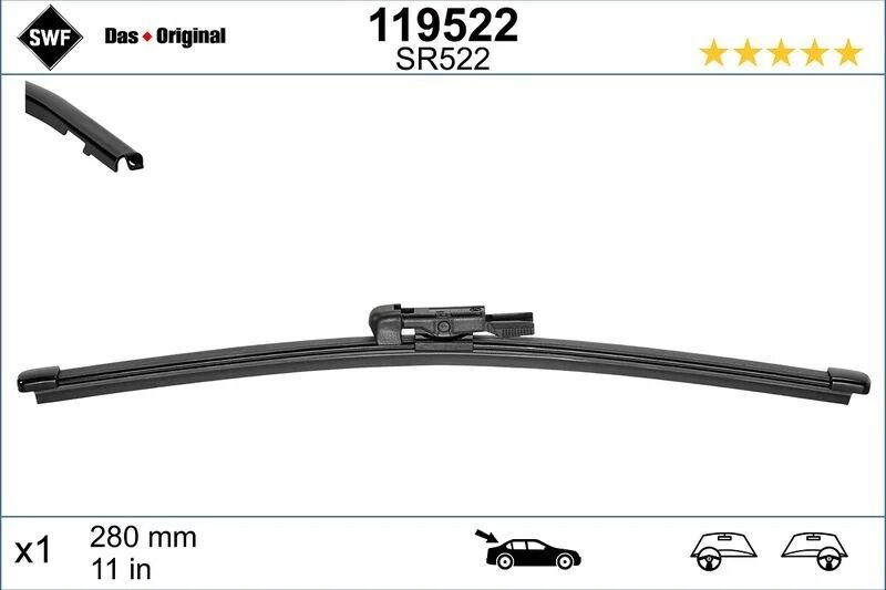 SWF ARKA SİLECEK 280mm (A1568200045)