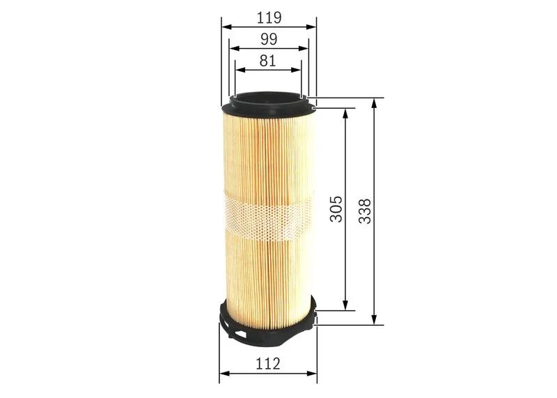 BOSCH HAVA FİLİTRESİ 646 CDI 204  C 200/220 CDI (A6460940204)