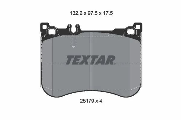 TEXTAR ÖN FREN BALATASI. W217-222-257. 4 MATİC. 2012-18. (2517903)