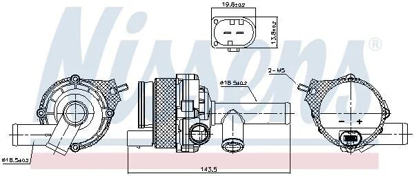 NISSENS İLAVE SU POMPASI W221 (A2218350064)