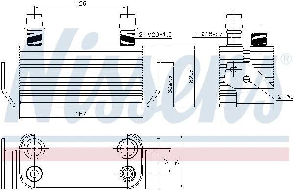 NISSENS ŞANZIMAN YAĞ SOĞUTUCU RANGE ROVER 5 0 (LR013722)