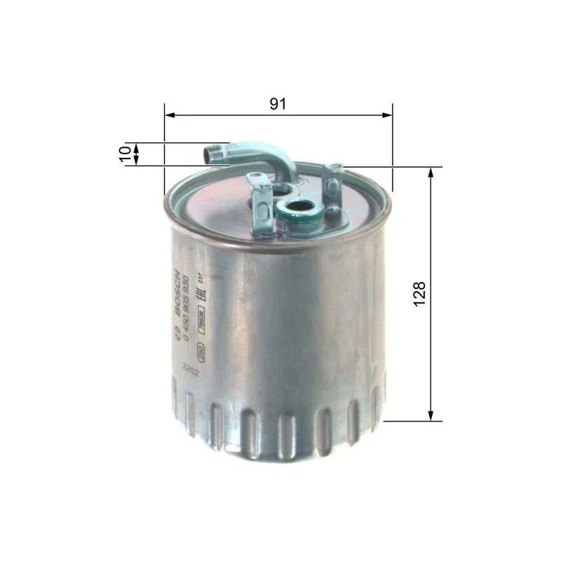 BOSCH YAKIT FİLİTRESİ 611/612/647/668  MUSLUKSUZ (A6110920201)