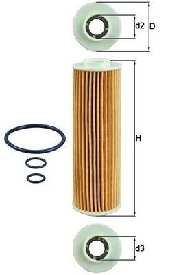 MAHLE KNECHT YAĞ FILTRESI M271 W204 W212 (A2711800509)