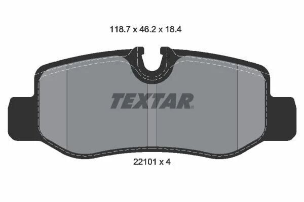 TEXTAR FREN BALATASI 447 ARKA VİTO (A4474200120)
