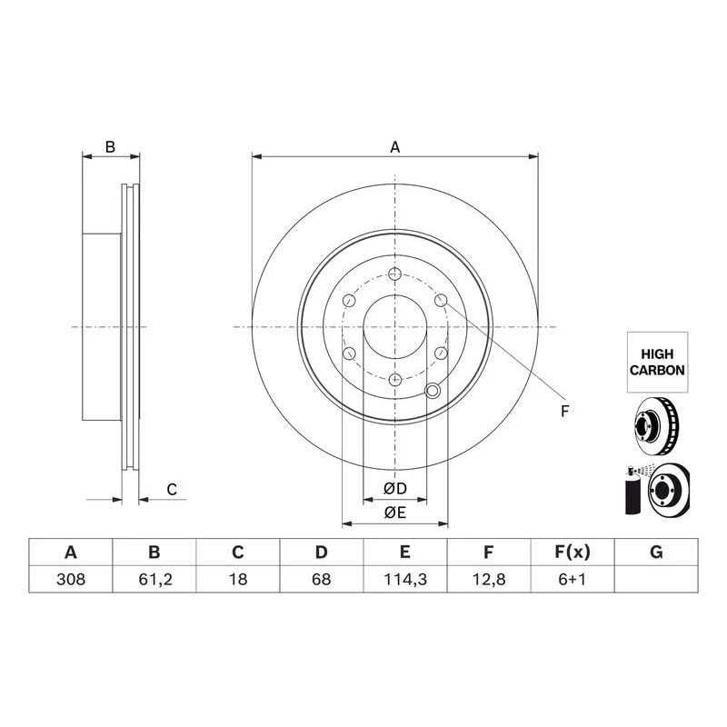 BOSCH FREN DİSKİ 470 ARKA X CLAS/NISSAN PATHFINDER R51 (A4704230200)