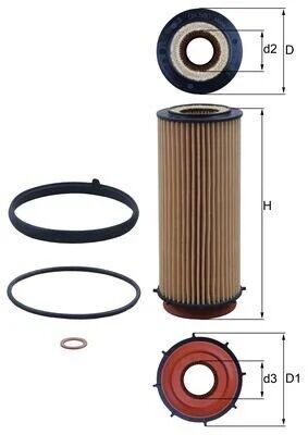 MAHLE KNECHT YAĞ FILTRESI N 57 E 70 71 90 92 93 F 01 02 07 10 (11427808443)
