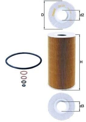 MAHLE KNECHT YAĞ FILTRESI E34 E36 E38 E39 M51 (11422246131)
