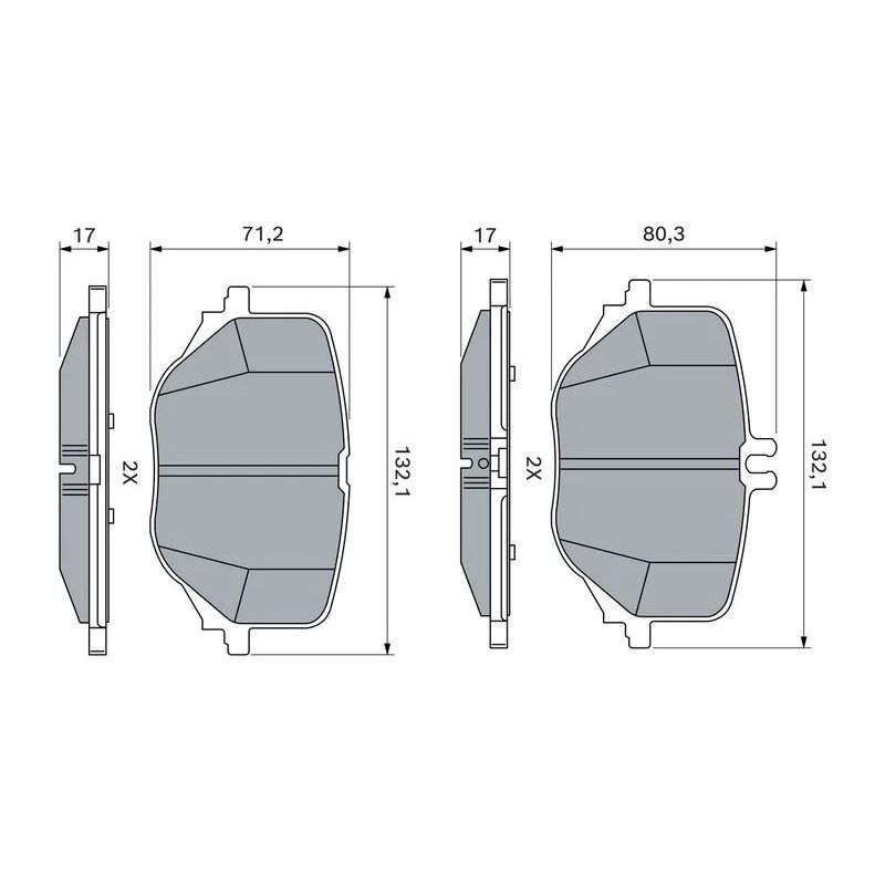 HELLA PAGID FREN BALATA SETİ ARKA W223 (121)
