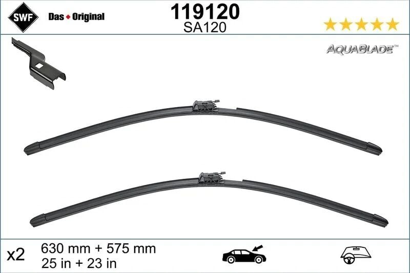 SWF ÖN SİLECEK TAKIM FLAT W222 630/570 mm (A2228201145)