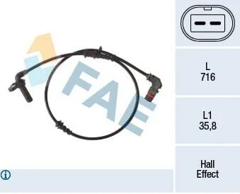 FAE SENSÖR ABS 212/218 ÖN SAĞ (A2125400217)