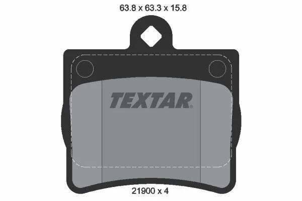 Textar Fren Balatası Arka W202 Tek Pim (2190015804)