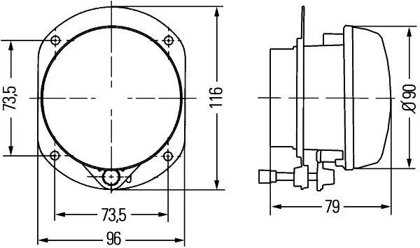 HELLA SİS FARI L/R 164/171/203/221/230 (A2308200556)