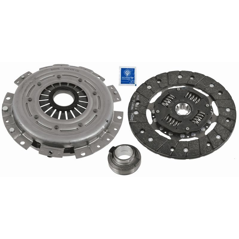 SACHS DEBRİYAJ SETİ. M115. 4 SİL. BASKI-BALATA-BILYA. 215 ÇAP. GÖBEKLI BASKI. (3000014002)
