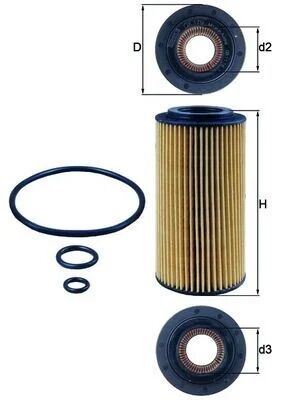 MAHLE KNECHT YAĞ FILTRESI M613 W220 W211 CDI (A6131800009)