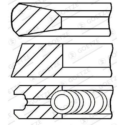GOETZE SEKMAN 642 MOTOR 83.MM 2*2*2 (A6420300024)