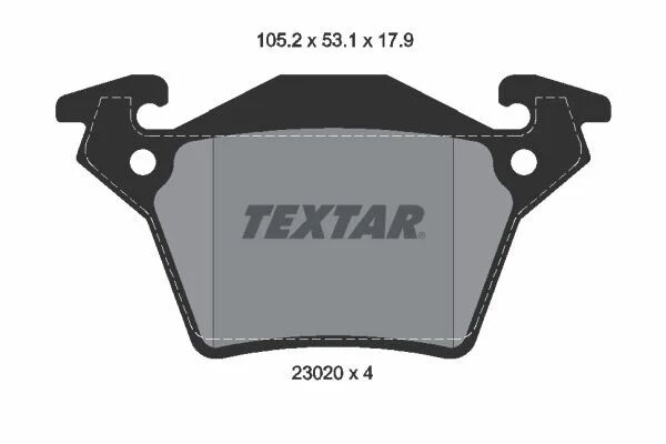 TEXTAR FREN BALATASI 638 VITO CDI ARKA Y.M. KULAKLI (A0034200220)
