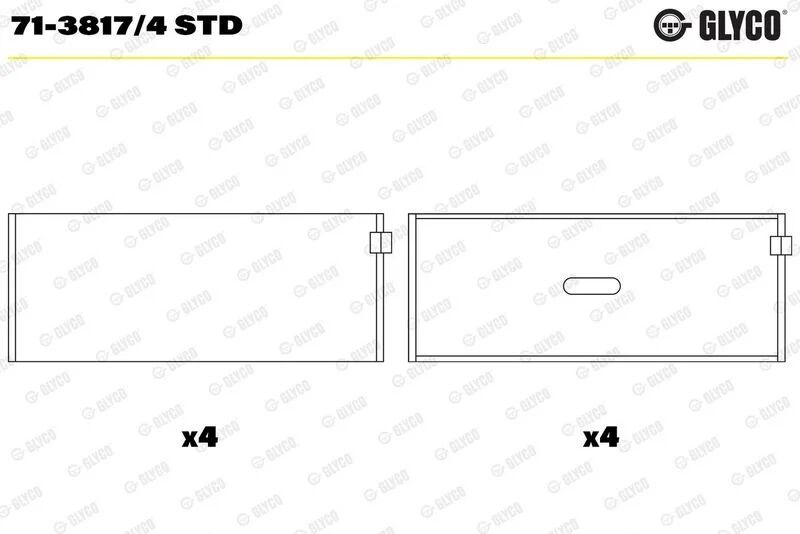 GLYCO YATAK 111/102 KOL  STD  (71 3605/4) (A1020384210)