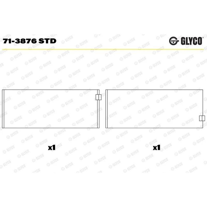 GLYCO YATAK 611/646 KOL  STD SPR/VİTO 1 SILINDIR (A6110300060)