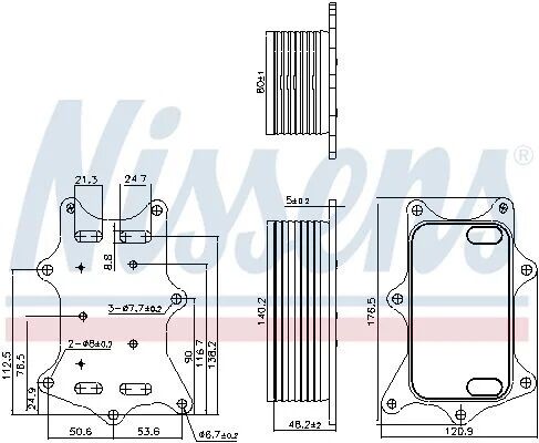 NISSENS YAĞ SOĞUTUCUSU W205 M626 (A6261800165)