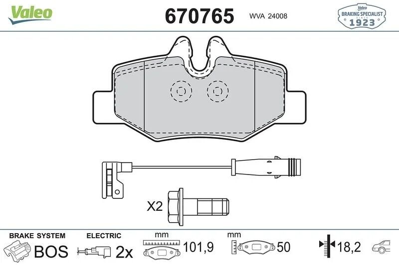 VALEO FREN BALATASI 639 ARKA      VIANO (A0064204420)