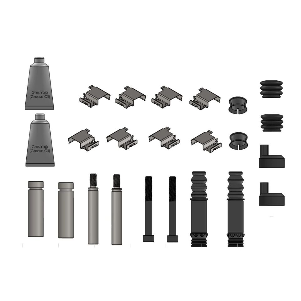 ASPART DİSK FREN TM.TK.SPR 907/910 ÖN-ARKA B.TEKER SACLI FULL SET (A9104214800)