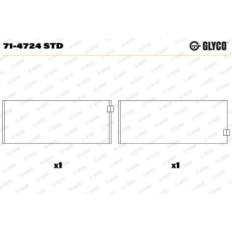 GLYCO YATAK 651 KOL STD   204/212/SPR 1 SILINDIR (A6510300060)