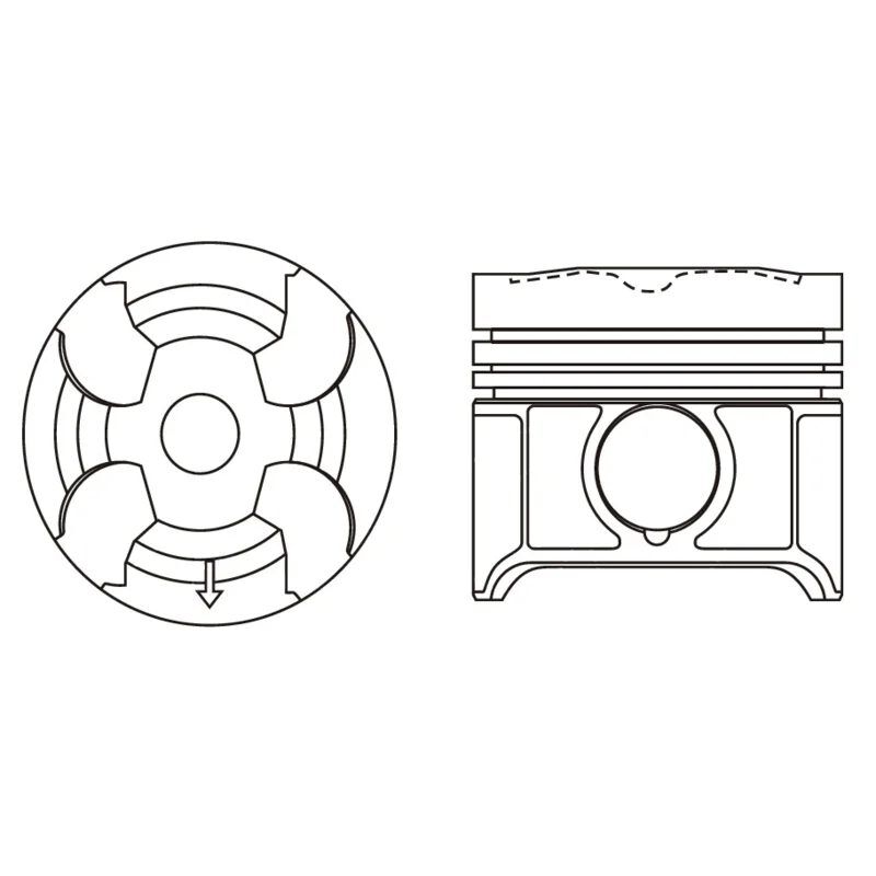 KOLBENSCHMIDT PISTON M606 87.00 28 PIM (A6010300117)