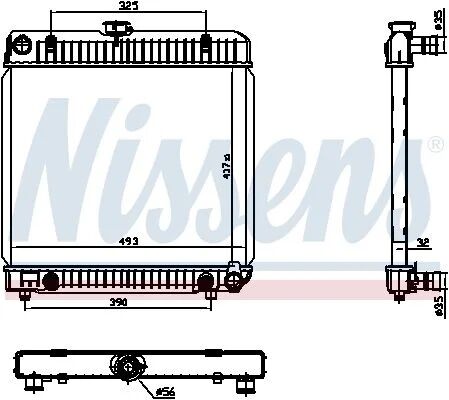 NISSENS RADYATÖR 123 200                 ( OTOM.)  (A1235011201)