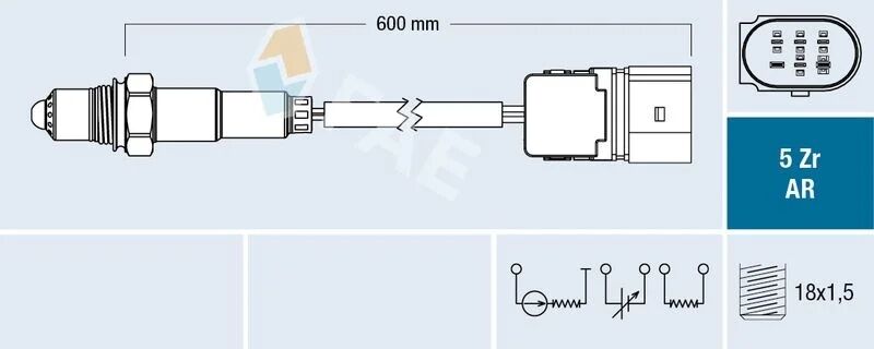 FAE LAMBDA SENSÖRÜ N46 E87 E90 M120 320 (11787530282)