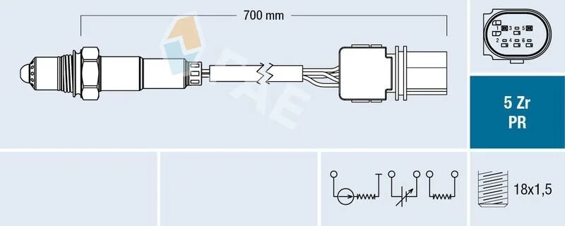 FAE LAMBDA SENSÖRÜ E60 65 87 90 N46N N45N (11787561410)