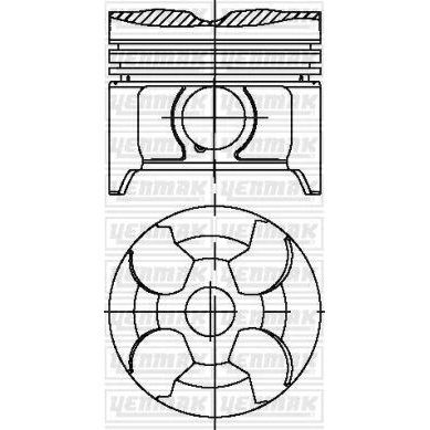 MAHLE PİSTON. M604-605-606. 87.50 MM 26 PİM. (0023001)
