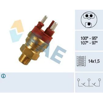 FAE HARARET MÜŞÜRÜ 100-110C ( ÜÇLÜ KIRMIZI) CONTALI (A0065454224)
