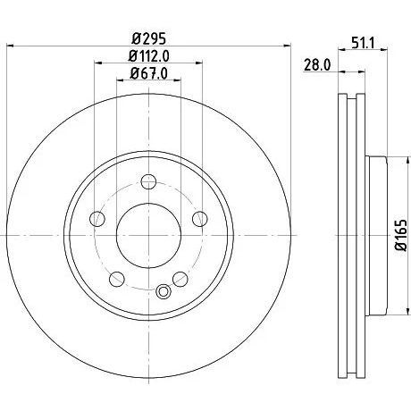 Meyle Fren Diski Ön W117 W176 W246 (A2464212412)
