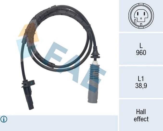 FAE ABS SENSÖRÜ ARKA E81 E82 E87 E88 11 03 09 12 E90 E91 E92 E93 01 05 05 12 (34526764610)