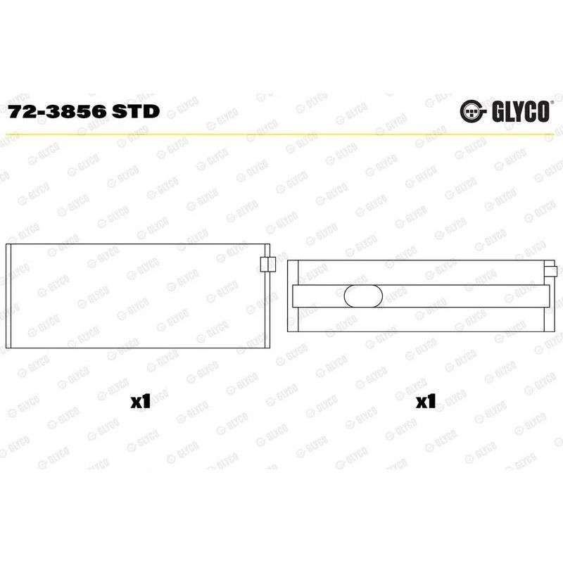 GLYCO YATAK 611/646 ANA  STD SPR/VİTO 1 SILINDIR (A6020302040)